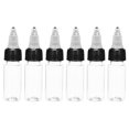 thumbnail image 1 of Uxcell 6Pcs 0.6oz/20ml Botellas Exprimibles, Botellas Dispensadoras Transparentes con Tapas de Rosca, Botella Plástica para Ketchup, Mostaza y Manualidades, 1 of 6