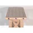 thumbnail image 5 of Sunny Designs Vivian 60" Farmhouse Mahogany Wood Sofa Table in Light Brown, 5 of 5