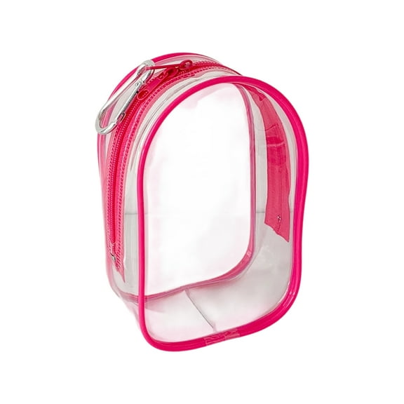 Lightweight PVC Doll Carrying Case Transparent Display Window Sealed Zipper Collectible Doll Case For Collectibles