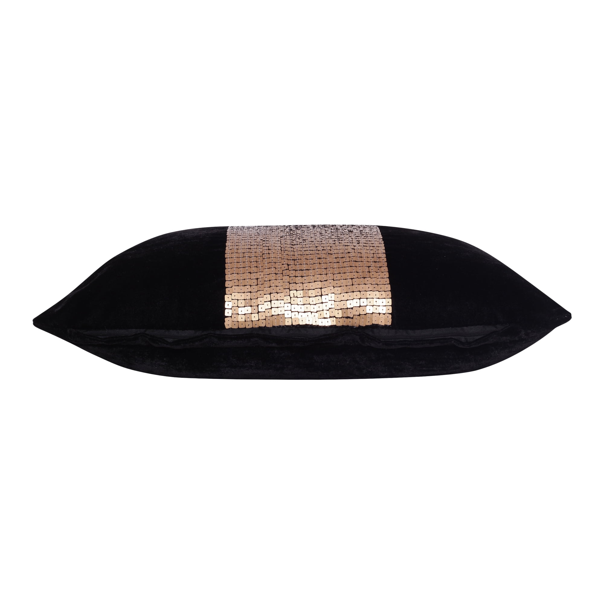 Harlow Hill Demi 16" x 24" Black/Gold Abstract Polyester Adult Decorative Throw Pillow Cover