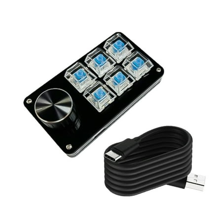 Programmable Macro Keypad With Personalizes Programming Clear 3key/4key/6key/8key for Gamers Professional Office Use