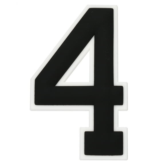 Number Charm for Bag, Number Charm Insert Bag Charm Compatible All Model for Rubber Handbag Beach Tote Bag, 4