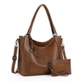 thumbnail image 5 of Sendefn Women Tote Bag Handbags Leather Hobo Shoulder Bags Top Handle Satchel Purse Set 2pcs, 5 of 8