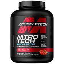 MUSCLETECH NITROTECH WHEY PROTEIN 4 LBS FRESA