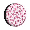 thumbnail image 1 of Balery Lilies Flowers Cubiertas para Neumáticos - Protector Resistente para Neumáticos de Camioneta, SUV, Remolque, Camper y RV-17 inch, 1 of 6
