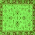 thumbnail image 1 of Ahgly Company Indoor Square Oriental Green Traditional Area Rugs, 6' Square, 1 of 4