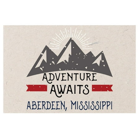 

Aberdeen Mississippi Souvenir 2x3 Inch Fridge Magnet Adventure Awaits Design