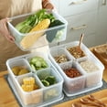 thumbnail image 4 of Nkmbld Storage Containers Household Compartment Preservation Box Kitchen Refrigerator Fruit and Vegetable Ditch Scallion Ginger Garlic Meat Preservation Storage Box, 4 of 6