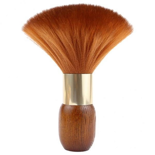 2 Cepillos De Peluquero Para Cortar El Cuello, Mango De Madera Para Salón, Respetuosos Con La Piel A