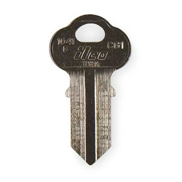 Key Blank, Brass, Chicago Lock, PK10KABA ILCO 1041GCG1
