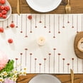 thumbnail image 6 of Sm:)e Farmhouse Rustic Caramel Boho Table Runner 12x90 Inch, Holiday Macrame Burlap Kitchen Dining Table Decoration for Home Party Decor, 6 of 7