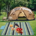 thumbnail image 4 of Unique Bargains Picnic Blanket Waterproof Beach Mat Lightweight with Handle Multicolor, 4 of 7