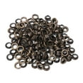 thumbnail image 2 of Grommet, Double Sided Eyelet Rivet Tool Brass Rings Reinforcing Canvases Canopies For Bag Belt Shoe 0.2In 100PCS, 2 of 8