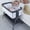 Black, variant on ANGELBLISS Flat Bedside Bassinet with Storage Basket, Easy Folding Portable Crib with Wheels, Included Breathable Mesh, Cozy Mattress(Black)(0-6 months)