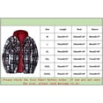 thumbnail image 5 of Chaqueta Sherpa para hombre, sudadera con capucha de forro polar grueso a cuadros, informal, con cremallera, cálida, para otoño e invierno, camisas de corte relajado, 5 of 5