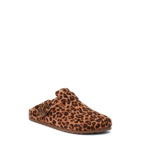 

Time and Tru Women s Buckled Clogs