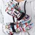 thumbnail image 4 of Hotian Insulated Snow Gloves Unisex Men and Women Waterproof Warm Graffiti Winter Ski Gloves for Skiing Snowboarding and Outdoor Sports Multicolor L, 4 of 4
