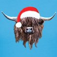 thumbnail image 3 of CafePress - Highland Cow Santa Hat Xmas T Shirt - Women's Traditional Fit Dark T-Shirt, 3 of 4