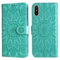 thumbnail image 1 of Funda tipo cartera GANGXUN para iPhone X/Xs , diseño girasol, cuero PU, soporte, cierre magnético, tarjetero, 1 of 5