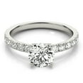 thumbnail image 4 of 1ct Round Diamond Solitaire Engagement ring in 14k White Gold, 4 of 4