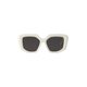 thumbnail image 2 of Lentes de sol Prada SPR 14Z 142-5S0 Butterfly Shape Blanco Gris, 2 of 6
