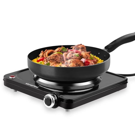 Mini Plaque Chauffante Électrique Portable Ronde - Argentée, Idéale Pour Camping Et Cuisine