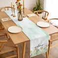 thumbnail image 3 of Daisies Flowers Table Runner - 72 Inch Long, Kitchen Dining Table Runner Dresser Scarves, Farmhoue Country Bitanical Ombre Green Farmhouse Decor for Coffee Tables Wedding Party Banquet, 3 of 8