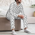 thumbnail image 6 of KLL Signal Icon Sleepwear Mens Flannel Pajamas,Long Cotton Pj Set, 6 of 7