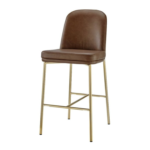 New Pacific Direct Keisha Faux Leather Counter Stool, (Set of 2)