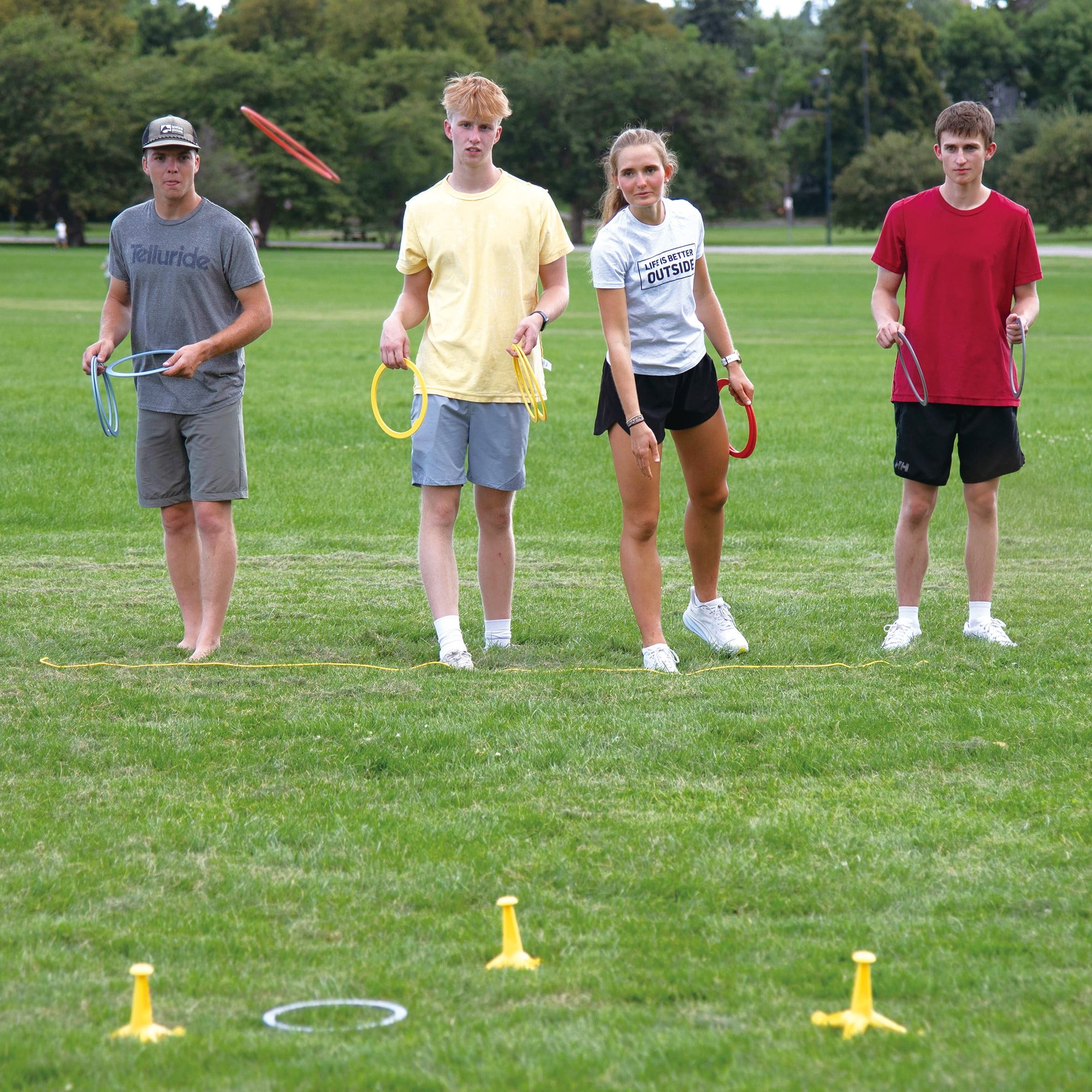 Do-U-Play: Trigo Ring Toss - Colorful Throwing & Hooking Game, Outdoor & Yard Activity, Combines Strategy & Coordination, Family Adults & Kids Ages 3+