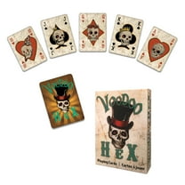 Rivers Edge Products Playing Cards, 1 Deck, Themed Deck of Cards, Unique Novelty Casino Cards for Poker and Gambling Games, Voodoo Hex Cards