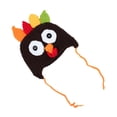 thumbnail image 3 of 1pc hecho a mano de felpa bebé con capucha de dibujos animados pavo diseño sombrero de algodón bebé otoño sombrero Casual invierno niños sombrero tamaño S (café), 3 of 4
