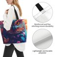 thumbnail image 2 of Yiaed Colorful Feather Owl Print Handbag for Women Tote Purse Shoulder Bag Large Fashion Hobo Purse Handbag Shopping Tote, 2 of 5