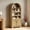Natural Oak, variant on Bestier 71" Arched Bookcase with Doors, 6-Tier Bookshelf with Storage, Modern Bookshelves with Cabinet, Storage Display Shelf for Living Room Home Office, Black