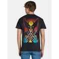 thumbnail image 3 of X-Men's Wolverine Men’s & Big Men's Mineral Wash Graphic Tee, Sizes S-3XL, 3 of 5