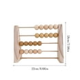 thumbnail image 4 of Wood Abacus Toy Beads Counting Playthings Simple Design Early Toys for Education Math Learning Toys Educational Prop Home Decoration Yellow, 4 of 7