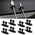 thumbnail image 5 of 1PC/8PCS Cord Fixer Fixed Clamp Organizer Auto Accessories Cable Winder Car Charger Line Holder Adhesive Wire Clip USB Cable 1PC, 5 of 8