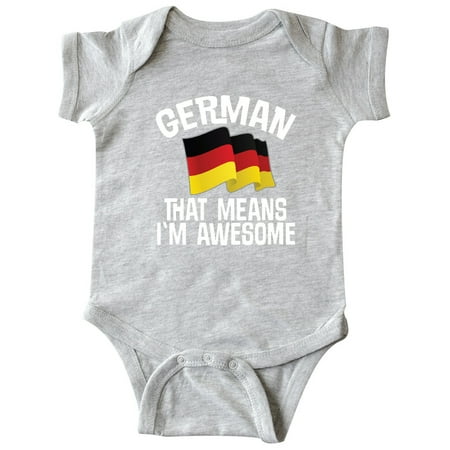 

Inktastic German Means Im Awesome Germany Flag Gift Baby Boy or Baby Girl Bodysuit