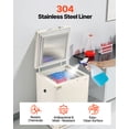 thumbnail image 5 of VEVOR Ultra Low Temperature Freezer,58 L, −40℉ to −123℉ Adjustable Temp Range, with Rollers and Digital Display,304 Stainless Steel Liner,Low Temperature Lab Freezer for Laboratory Samples Storage, 5 of 9