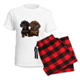 thumbnail image 5 of CafePress - Dachshunds Women's Light Pajamas - Women's Short Sleeve Print T-Shirt and Pants Light Cotton Pajama Set, 5 of 7