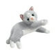 thumbnail image 3 of Gato realista de peluche, juguete coleccionable, lindo y realista, compañero abrazable. Gris, 3 of 9