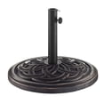 thumbnail image 1 of Pemberly Row Round Circle Weave Umbrella Base in Antique Bronze, 1 of 3