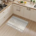 thumbnail image 2 of ODIKA 3'x5' Gray Ivory Geometric Design Washable Accent Rug Modern Abstract Pattern with Subtle Lines Pet Friendly, Non-Shedding Mat for Bedside, Nursery Room, 2 of 7