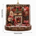 thumbnail image 2 of Holly Dolly Christmas Tree Ornaments Christmas Decor Pink Dolly Ornaments FigurinesCountry Music Xmas Ornaments for Christmas Tree, 2 of 4