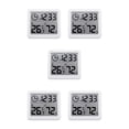 thumbnail image 3 of Moyic Digital LCD Automatic Electronic Home Clock Square Smart Hygrometer Supplies Bedroom Tester Shape Decor Temperature Type2, 3 of 6