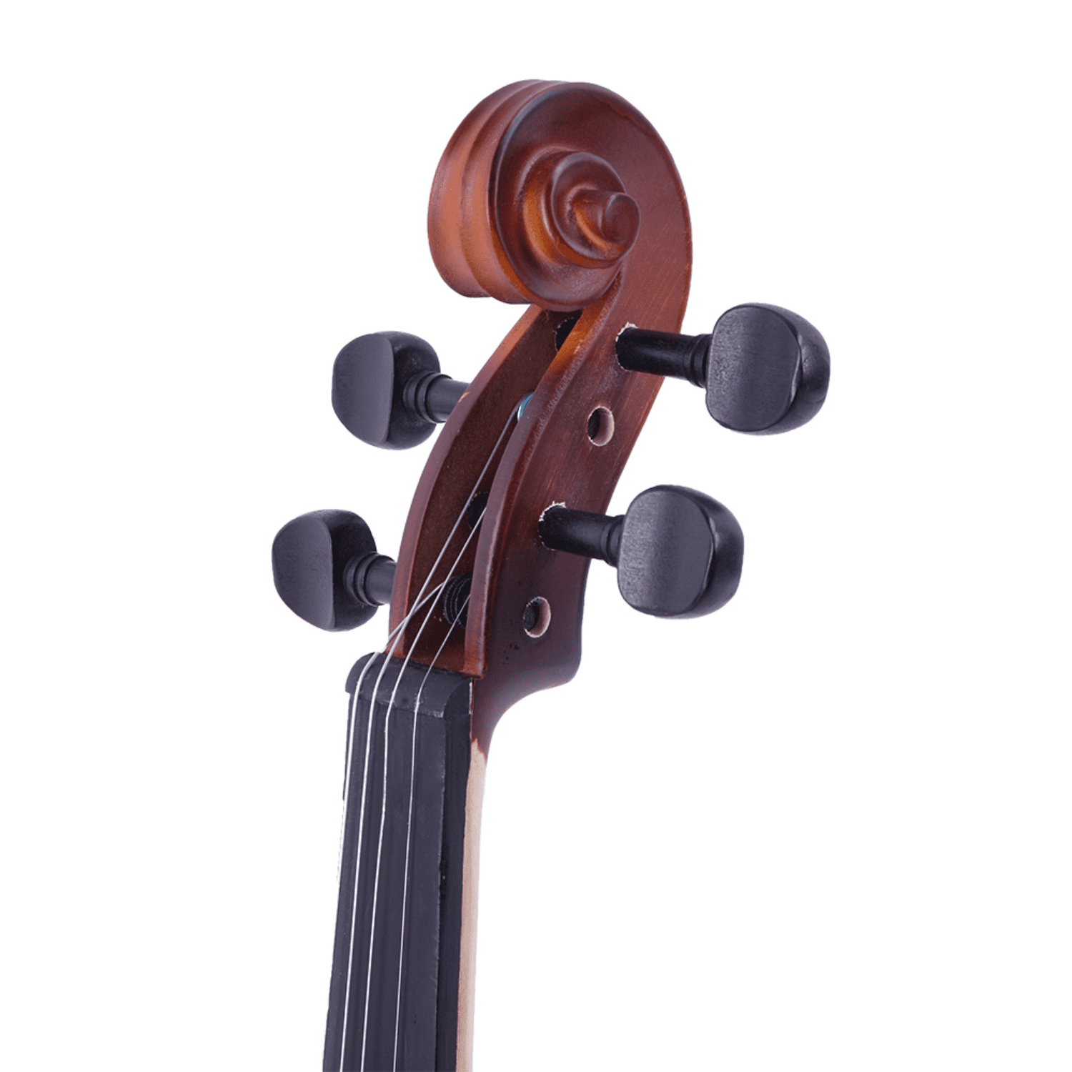Hassch Violin 4/4 with Case, Rosin and Bow, Fiddle Beginner Set with Strings, Shoulder Rest and Electronic Tuner, Dark Goldenrod