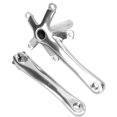 thumbnail image 3 of VIARON Brazo De Manivela De Bicicleta Aleación De Aluminio 130 Mm BCD Bicicleta De Carretera Plegable Juego De Bielas De Soporte Inferior HuecoPlata, 3 of 8