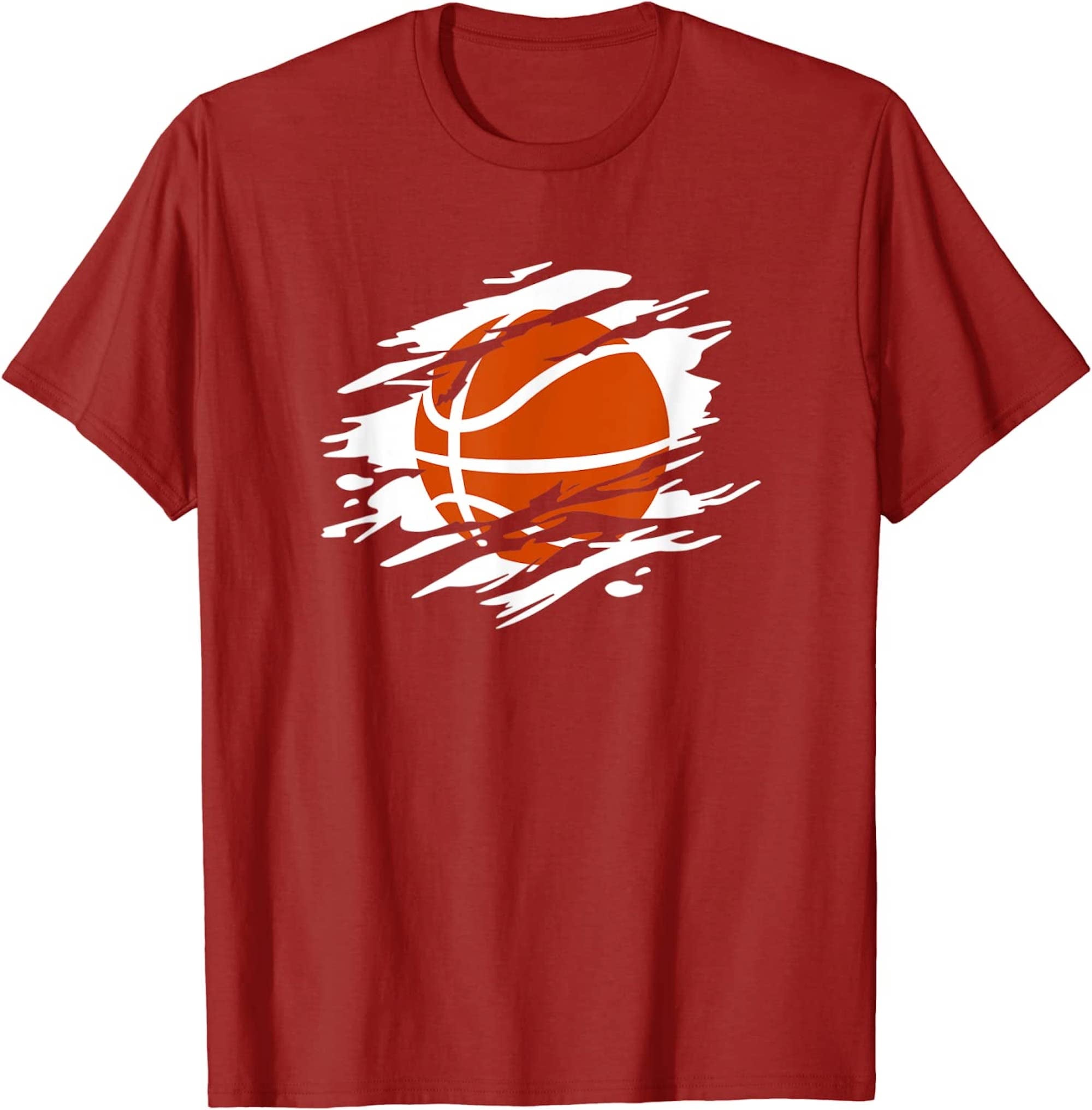 Cool Basketball Silhouette Basketball Ball Sports Team Games TShirt