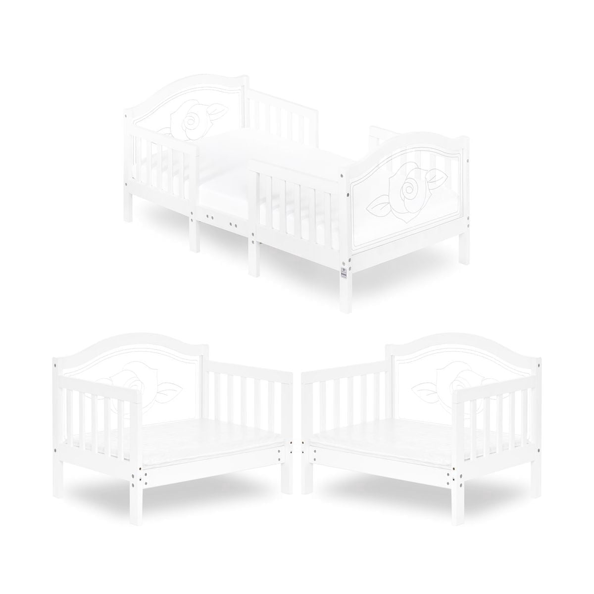 Dream On Me Rosie Toddler Bed, White