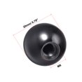 thumbnail image 2 of Unique Bargains 2Pcs Thermoset Ball Knob M6 Female Threaded Machine Handle 20mm Diameter Smooth Rim Black, 2 of 2